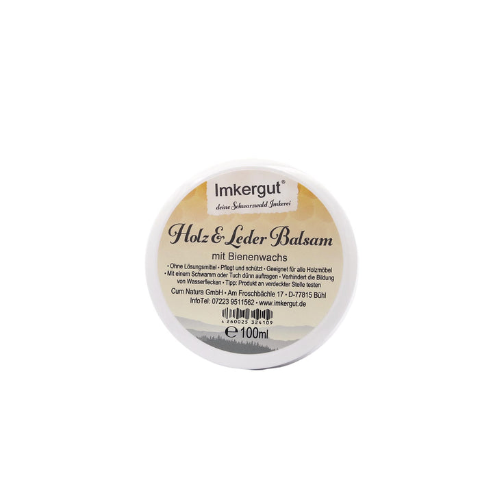 Baume pour bois et cuir à la cire d'abeille 100ml