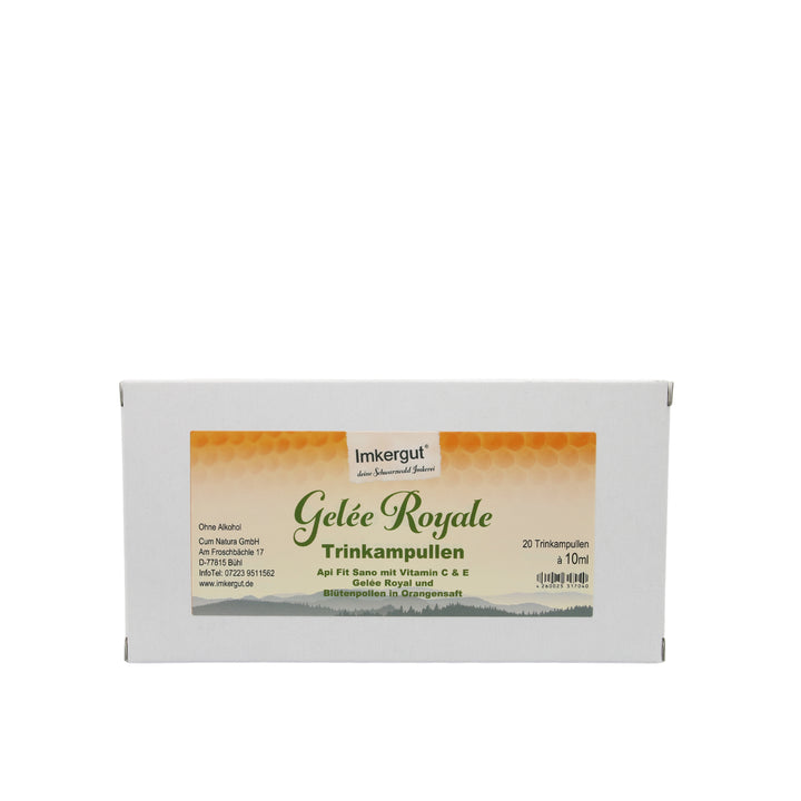 Ampoules buvables de Gelée Royale Api Fit Sano sans alcool