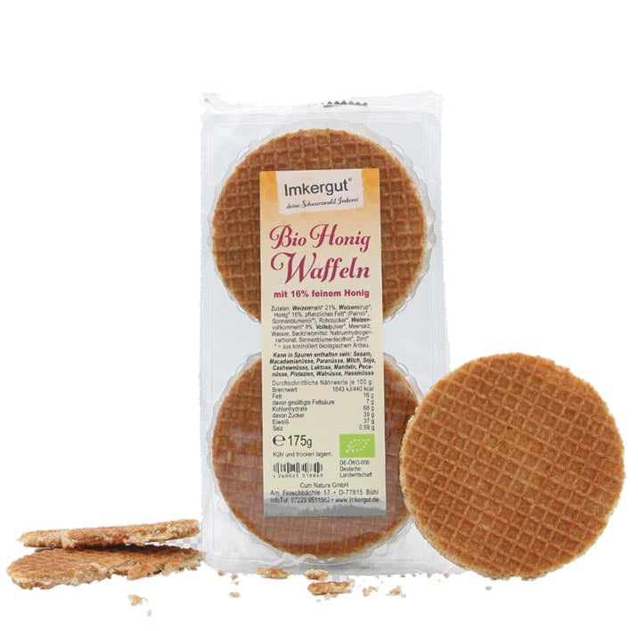 Gaufres au miel bio 175g