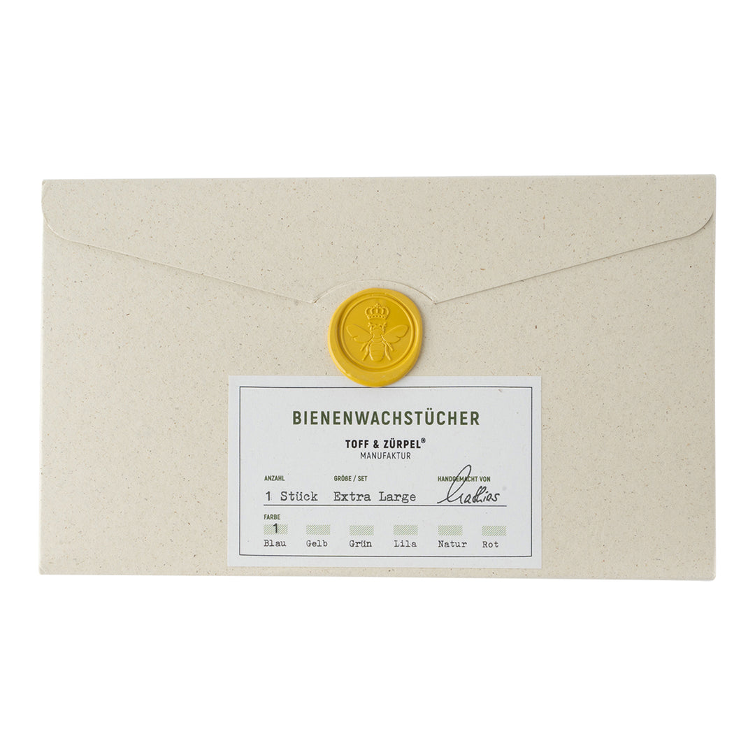 Emballage alimentaire en cire d'abeille Extra Large
