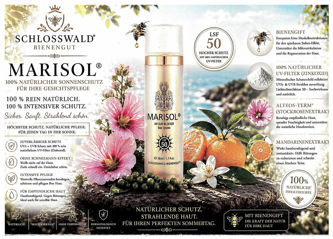 MARISOL LSF 50, naturkosmetischer Sonnenschutz mit Bienengift für die Gesichtspflege