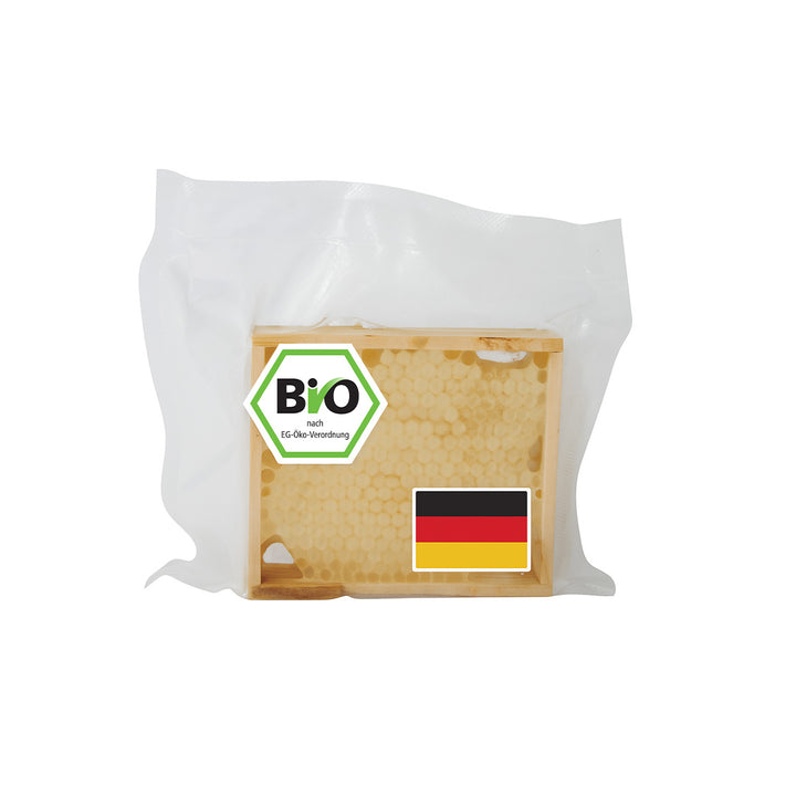 Rayon de miel bio en petite hausse en bois