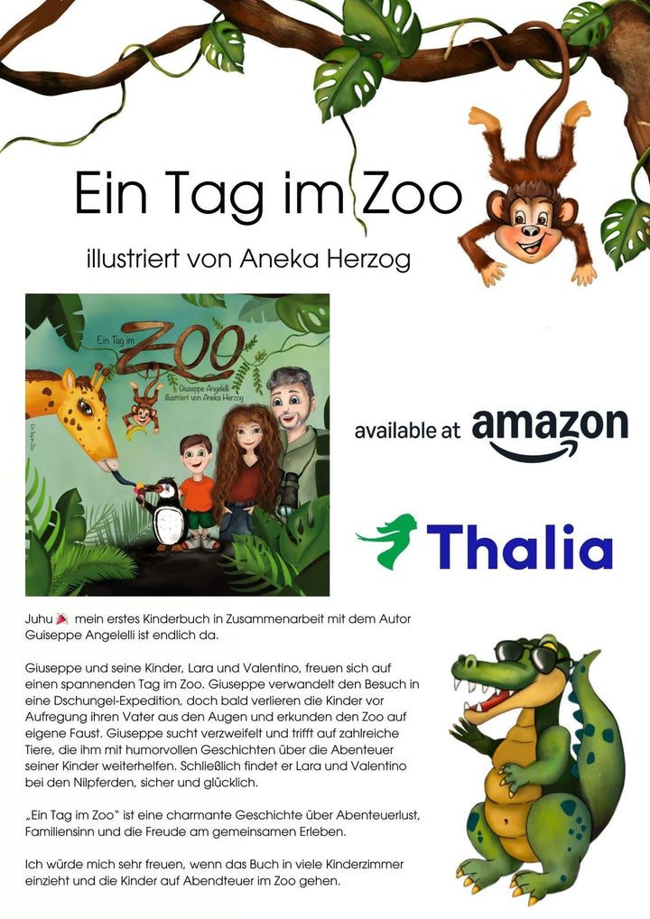 Livre pour enfants Une journée au zoo