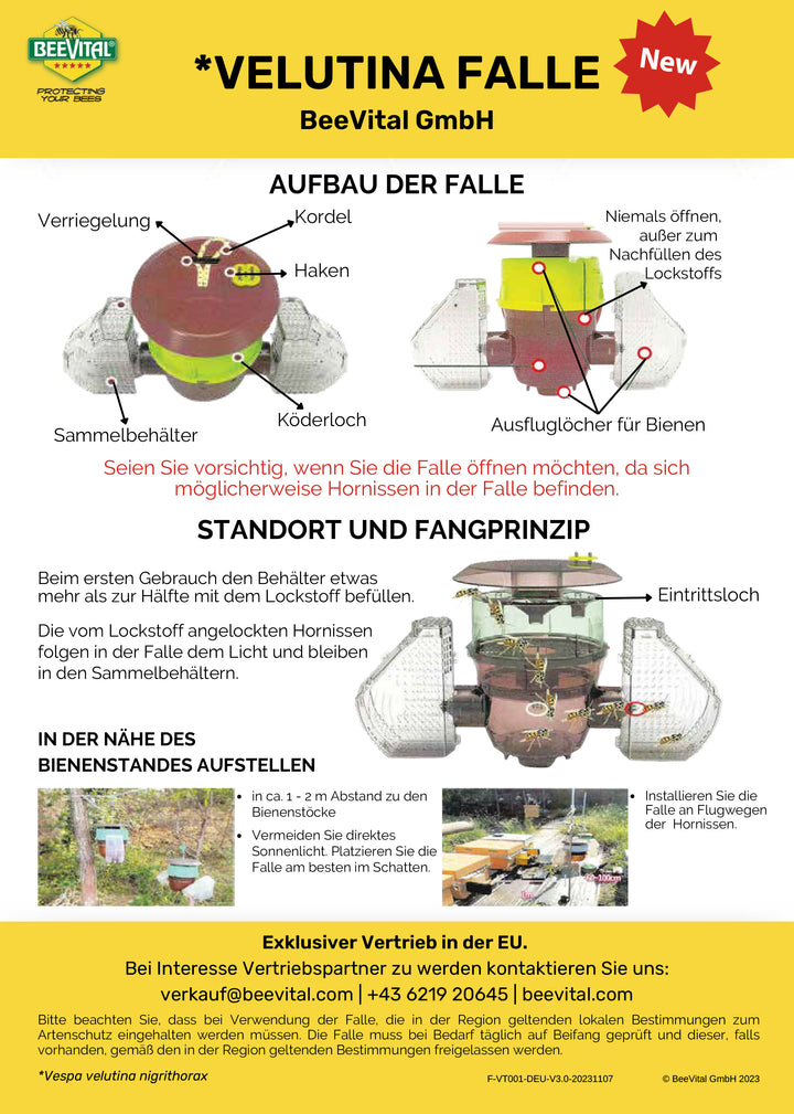 BeeVital Piège Frelon Asiatique / Piège à frelons