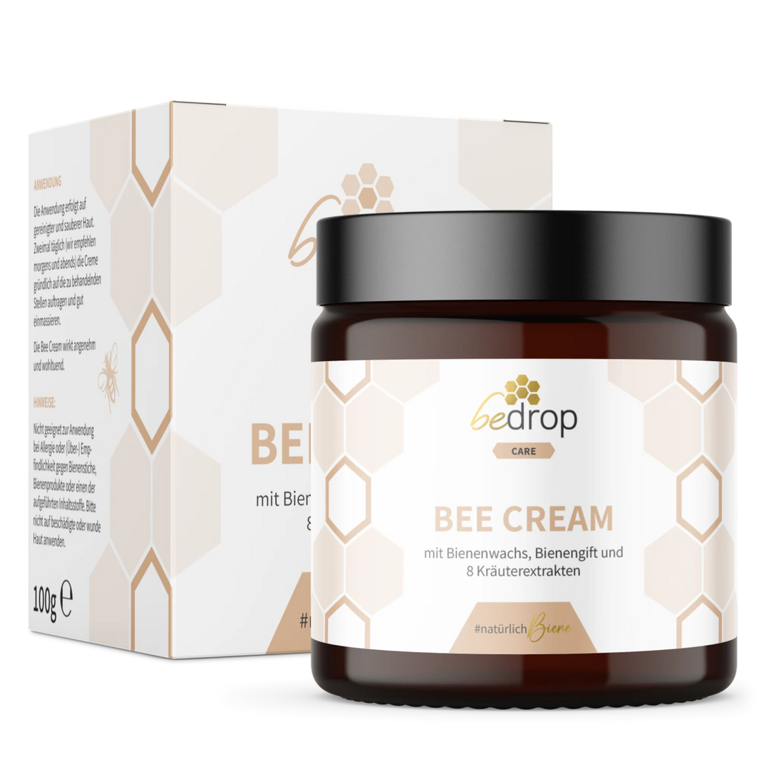 Bedrop Bee Cream Bienengiftsalbe 100 g mit Bienenwachs und 8 Kräuterextrakten