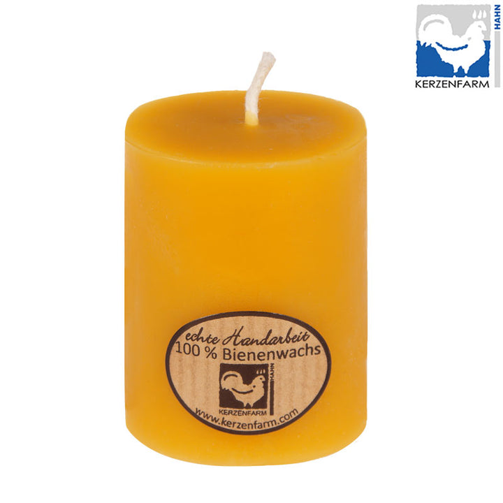 Bougie cylindrique en cire d'abeille