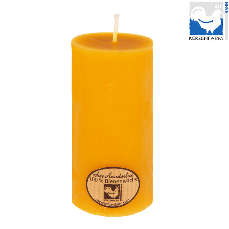 Bougie cylindrique en cire d'abeille