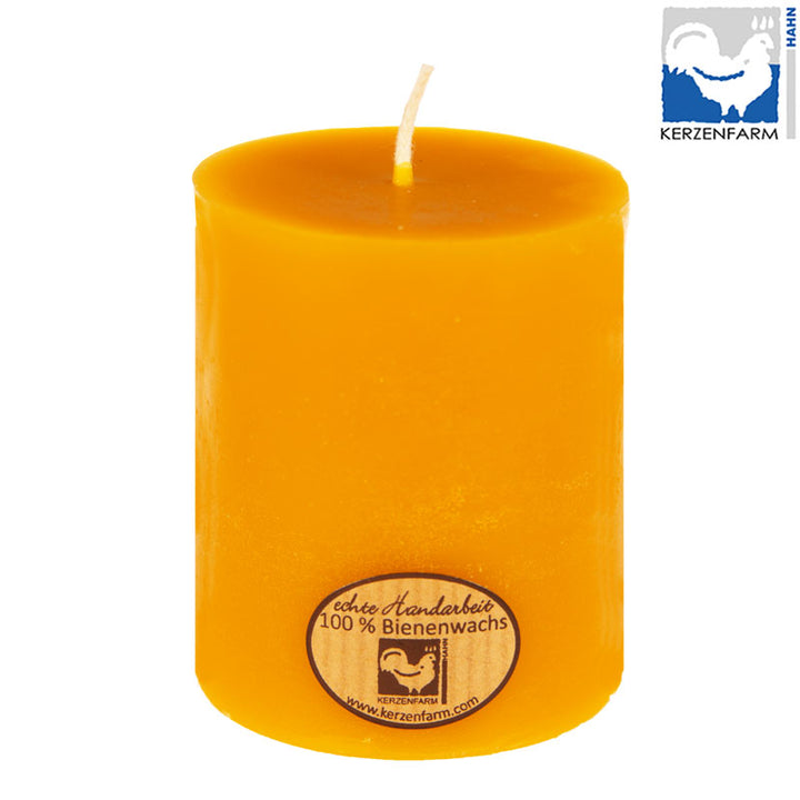 Bougie cylindrique en cire d'abeille