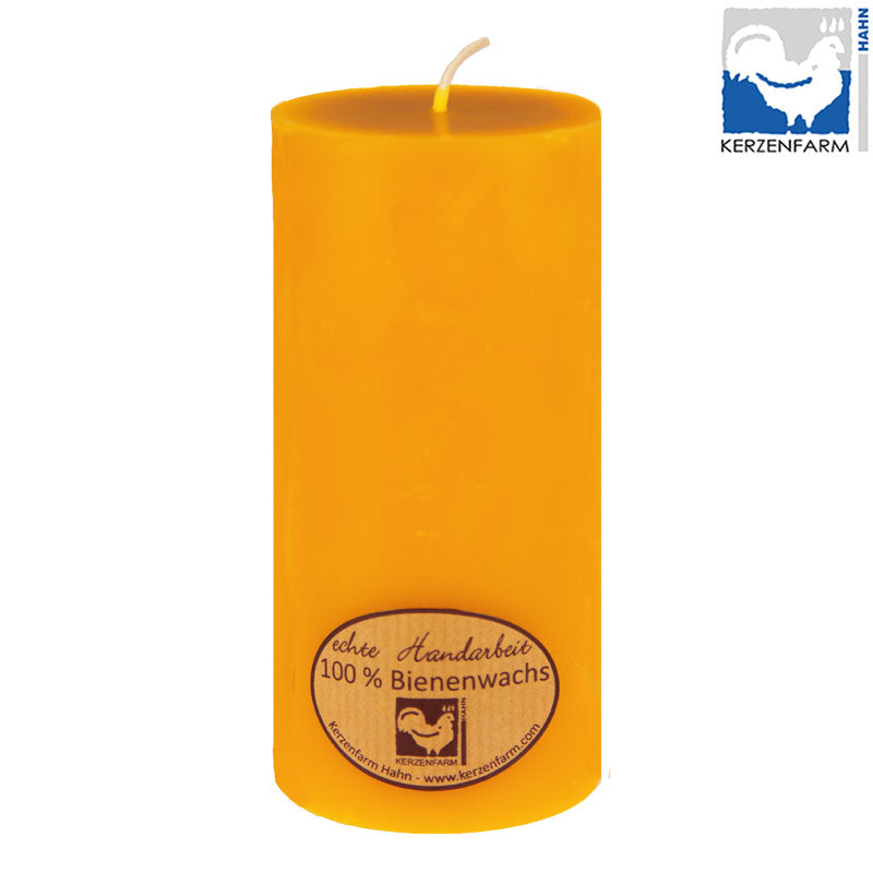 Bougie cylindrique en cire d'abeille