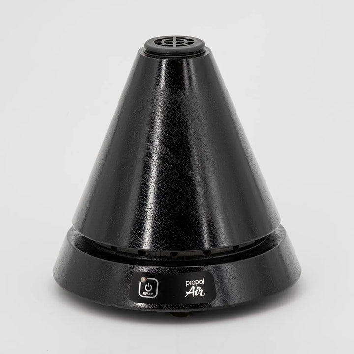 Propolisverdampfer Cone 2 aus Holz in Schwarz mit Ionisator
