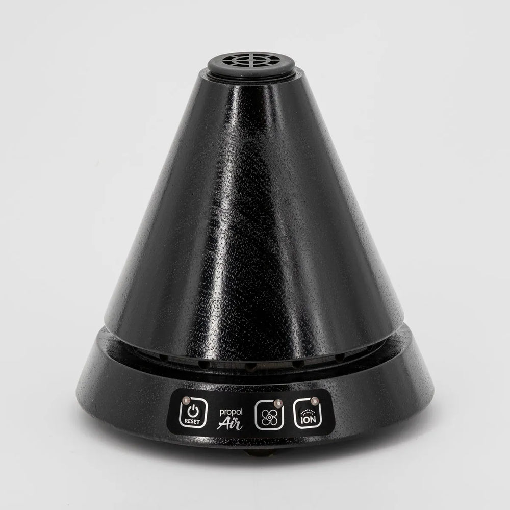 Propolisverdampfer Cone 3 aus Holz in Schwarz mit Ionisator und Ventilator