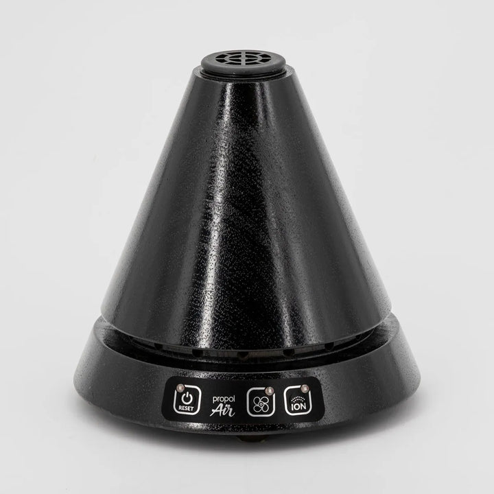 Propolisverdampfer Cone 3 aus Holz in Schwarz mit Ionisator und Ventilator