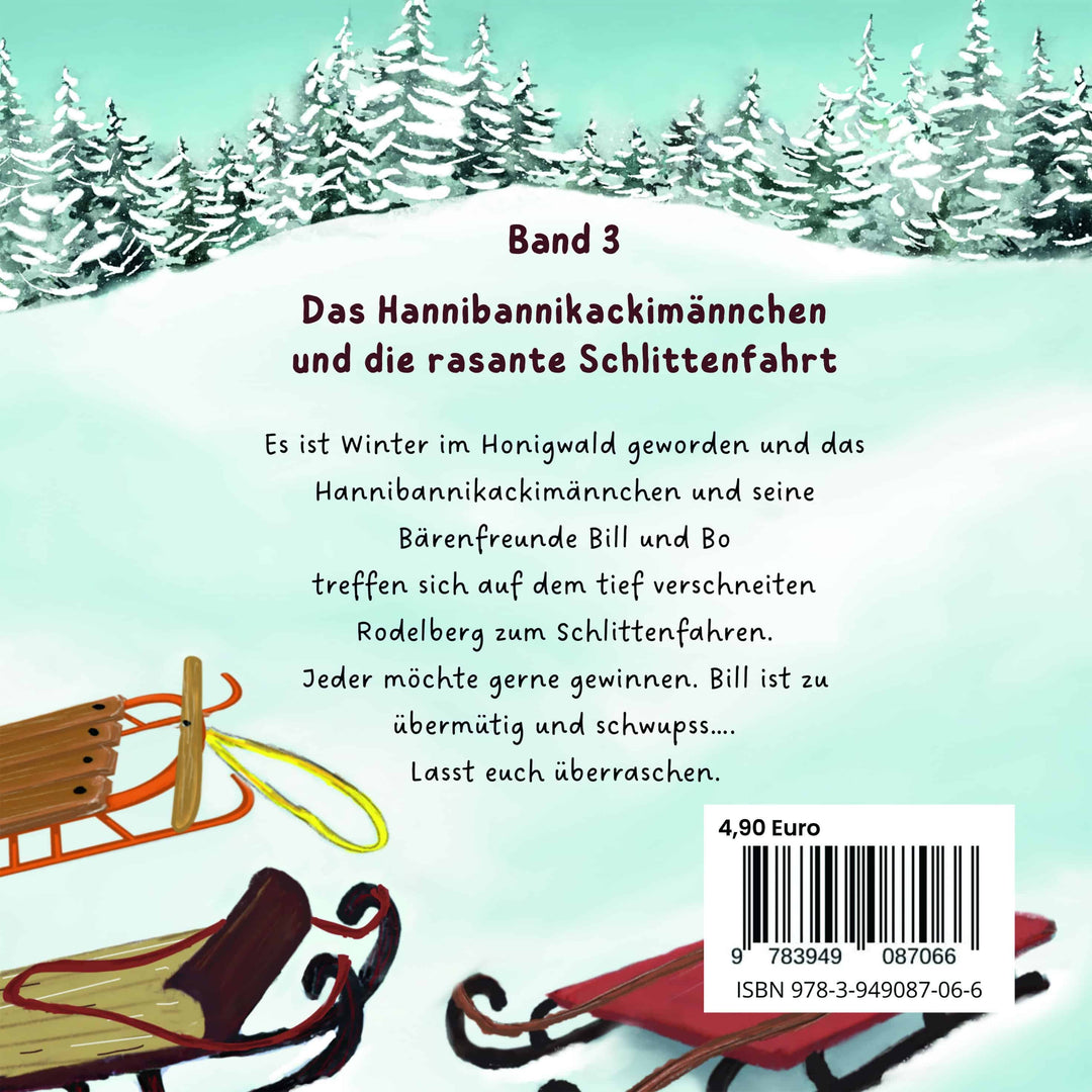 Le petit bonhomme Hannibannikacka et la descente en luge effrénée Livre
