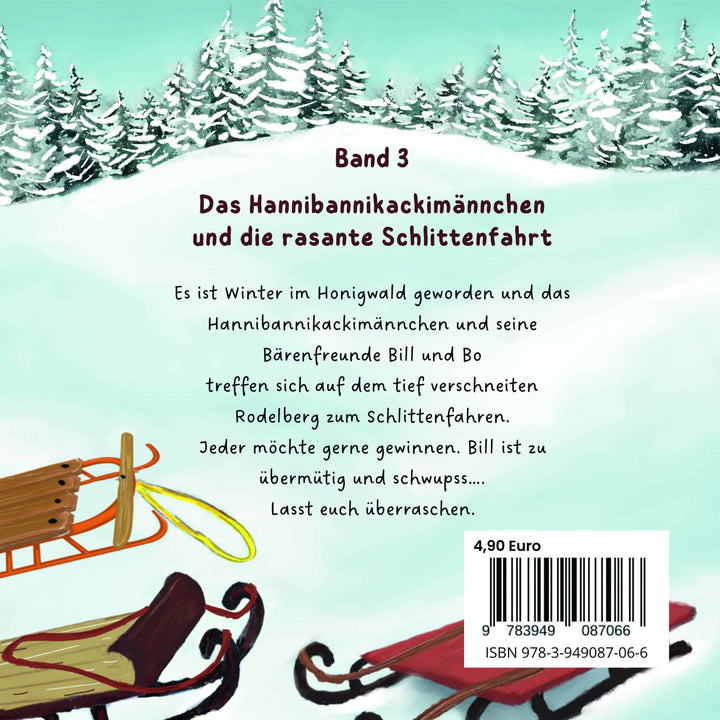 Le petit bonhomme Hannibannikacka et la descente en luge effrénée Livre
