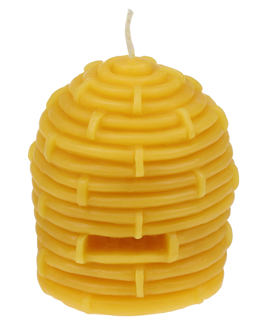 Steinhart Bienenwachs Kerze in Bienenkorb-Form – dekorative Figurenkerze aus 100% Bienenwachs 
